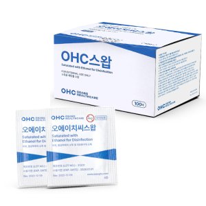  OHC 클린스왑 일회용알콜솜(알콜스왑) 100매x2세트