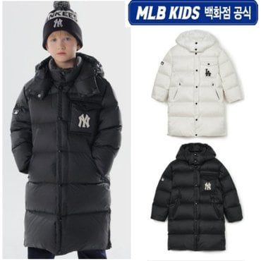 MLB키즈 (신세계강남 단독)24FW 바시티 스포츠 롱다운 NY (Black) 7ADJV0346-50BKS