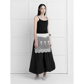 LACE WRAP SKIRT [WHITE]