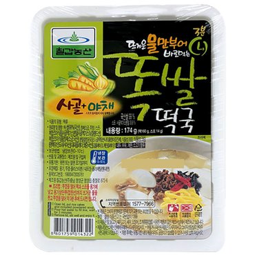  [칠갑농산]똑쌀떡국 사골 야채 174g x 12개 즉석식품