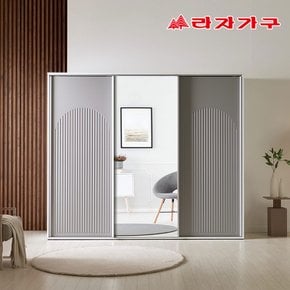 트라움 2400 전신거울 템바보드 슬라이딩 옷장 장롱 E0등급 자동댐핑도어