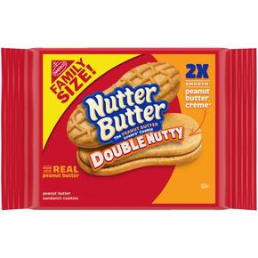 [해외직구] Nutter Butter 나비스코 너터버터 더블 너티 피넛 버터 샌드위치 쿠키 432g 4팩