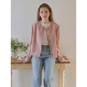 Gold Button Jacket [PEACH]