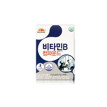 비타민뱅크 VB 고함량 비타민B 컴파운드 1박스 3개월분