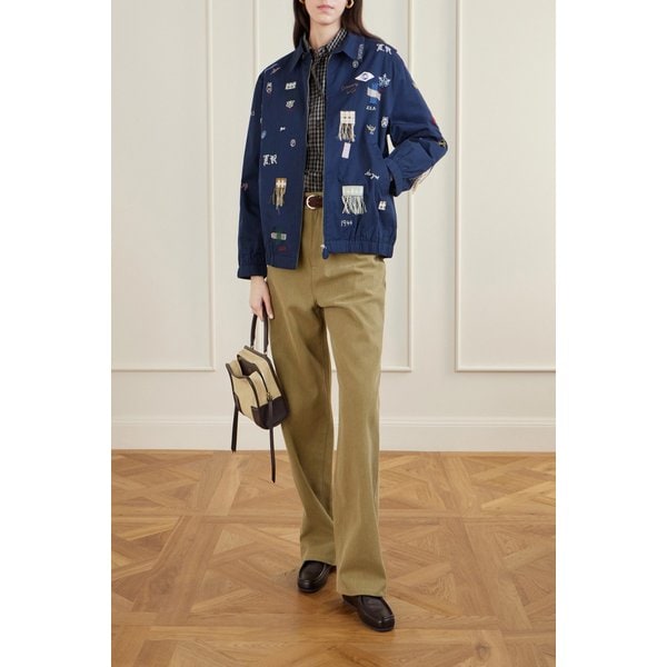 클레어 자수 데님 재킷 46376663163017765