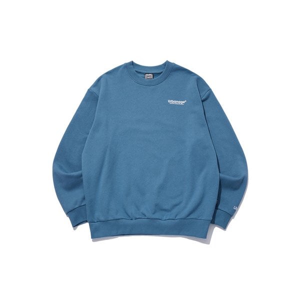 센서티브 오버 기모 맨투맨 (기모 안감)_블루그린