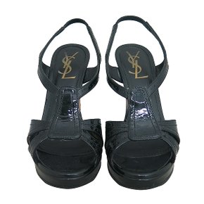 스미스마켓 중고명품 생로랑 오픈토 슬링백 샌들  K1620YSL