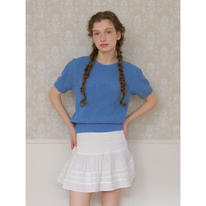 Puff Sleeve Knit [SKY BLUE]