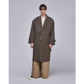 [파주점] 컬렉션 라펠 디터쳐블 돌먼 코트 SG6HC703GY