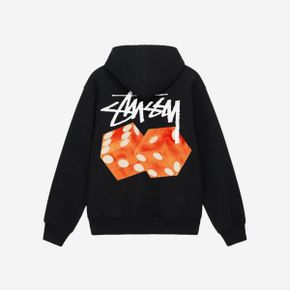 스투시 다이스 아웃 후드 블랙 Stussy Diced Out Hoodie Black