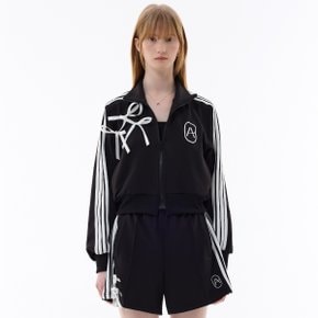 RIBBON JERSEY TRACK TOP / BLACK