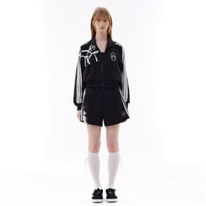 RIBBON JERSEY TRACK TOP / BLACK