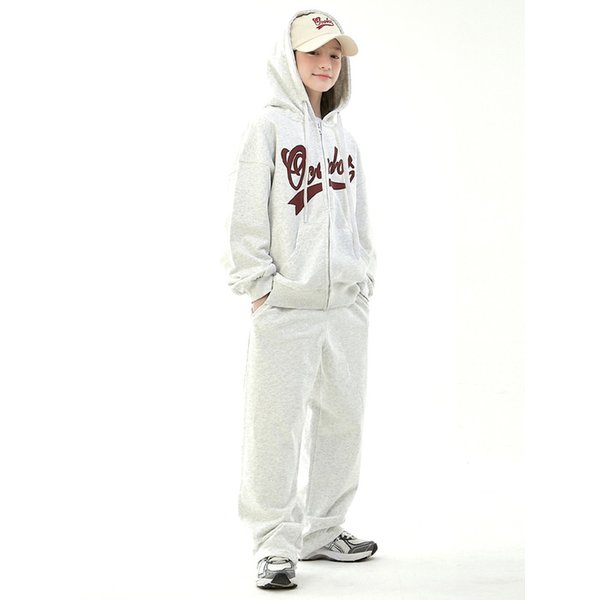 [SET할인] 리본후드집업 + 일자스웻 (아이보리)