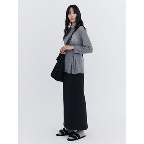 Basic Long Skirt_Black