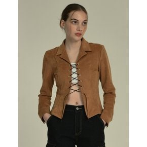 suede jacket (beige)