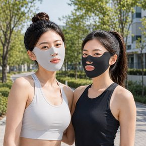 1+1 여름 스포츠 마스크 등산 골프 페이스 커버 얼굴 목 햇빛 가리개 자외선 차단 냉감 마스크