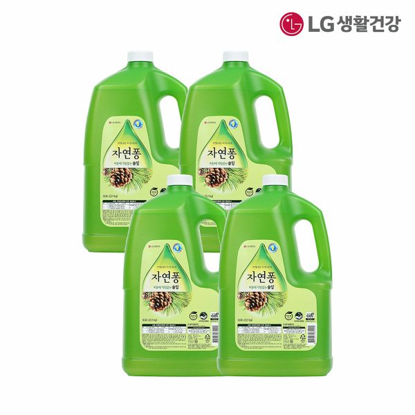 LG생활건강 자연퐁 주방세제 솔잎  3.1kg*4개