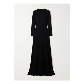 톰포드 캐시미어 혼방 터틀넥 맥시 드레스 블랙 46376663162910007