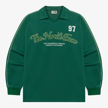 노스페이스 [노스페이스 공식] NT7TR04K 화이트라벨 TNF 크루 칼라 긴팔 티_GREEN