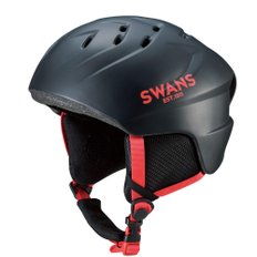 SWANS H-42 P1 MBK (54cm-58cm) (스완즈) 스키 스노우 보드 헬멧 여성 주니어 작은 매트 블랙 원