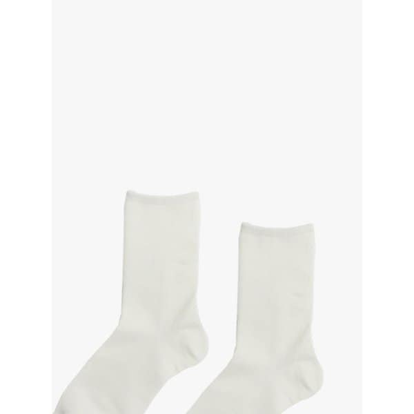 [3EA 1SET] PASTEL MIDDLE SOCKS_WHITE