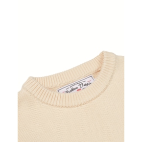 1936 CREW NECK KNIT_IVORY