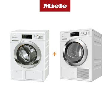 MIELE [Miele 본사] 밀레 트윈도스 드럼 세탁기 WCI 960 WCS + 밀레 히트펌프 의류 건조기 TCL 880 WP