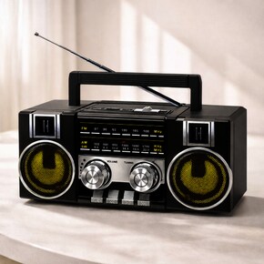 에디토 레트로 블루투스 라디오 스피커 FM AM SW 블랙 클래식 인테리어 아날로그 CRF-55B