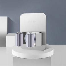 접착식 304스텐 다용도 청소도구홀더 1+1세트