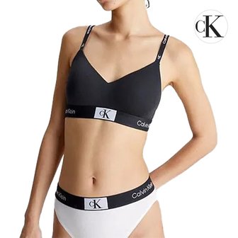 Calvin Klein Underwear 캘빈클라인 CK 언더웨어 코튼 여성 라인드 브라렛 스포츠 브라탑 QF7218E-UB1