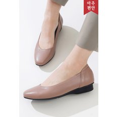 2cm 천연가죽 우레탄창 국내생산 베이직 플랫슈즈  112282