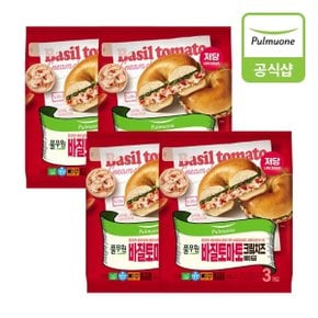 바질토마토 크림치즈 베이글 435gX4개
