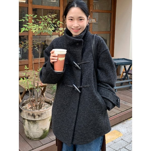[5차][울100%]울 하이넥 더플  코트_2COLORS
