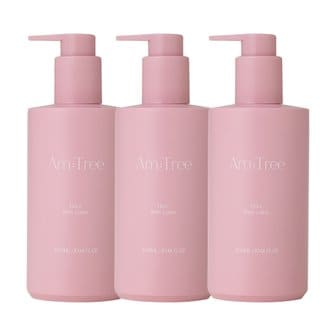 에이엠트리 Amtree Signature 플로라 퍼퓸 고보습 바디로션 300ml 3개 꽃 장미향