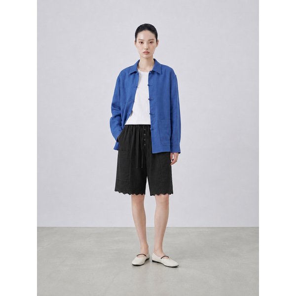 Lace Pocket Short CHARCOAL_F262PT08