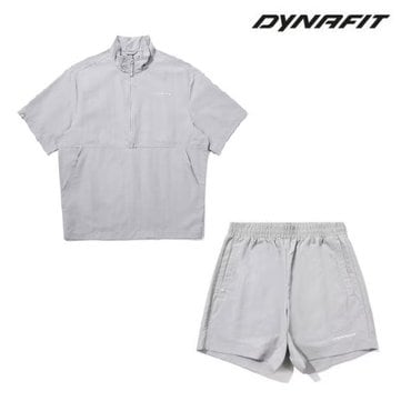 다이나핏 타슬란소재를 사용하여 가벼운 공용 반팔 아노락 셋업  타란반팔&반바지 YUM23601YUM23375C1GJ