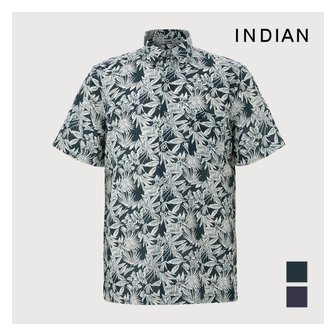 인디안 알로하 프린트 셔츠- MITNSXM4301