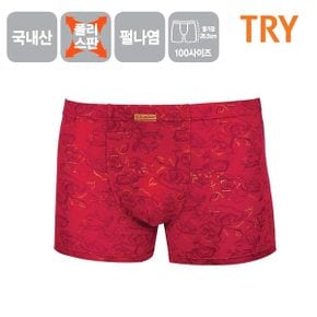 TRY 50데니아 남성 펄나염 폴리스판 드로즈팬티(레드)