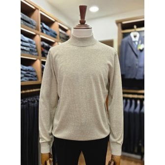 브렌우드 [여주점] 코오롱 브렌우드 남성 솔리드 워셔블 하프터틀넥 스웨터 BRWAW25531BEX BKX BUX GRX GYX WIX
