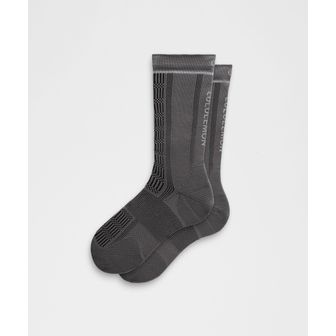 룰루레몬 30% ▼ M 파워 스트라이드 크루 삭스 - TVSG/BLK/SILD