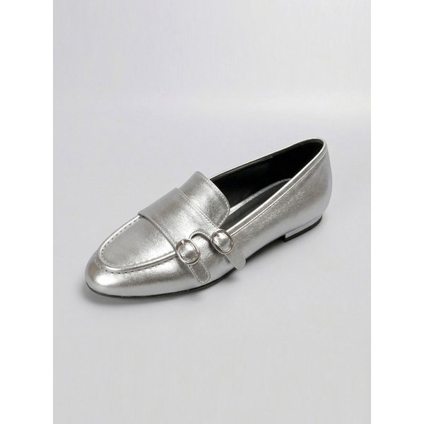 몽크 스트랩 플랫 슈즈 LC703_1cm