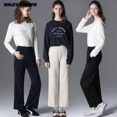 [스케쳐스(SKECHERS)] 여성 트레이닝 우븐 기모 팬츠