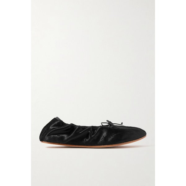 벨벳 발레리나 플랫 슈즈 46376663162895567