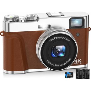 NEZINI 4K 4800 Vlog 16 LED 디지털 카메라 오토 포커스 디지털 카메라 만 화소 카메라 손떨림