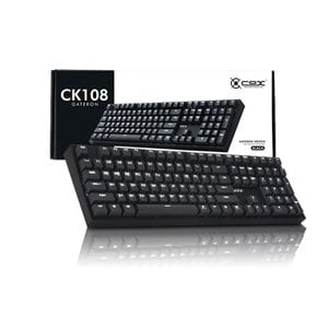  COX 콕스 게이트론 LED CK108 블랙/다크그레이 녹축 이중사출