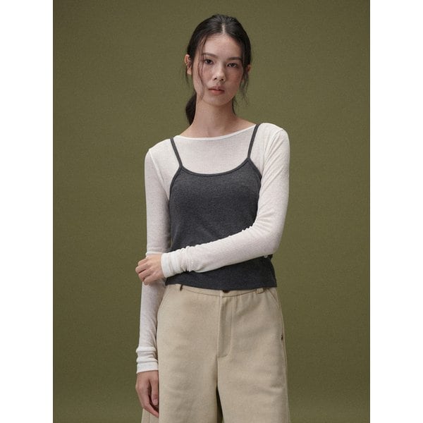 Angora sleeveless (Black)