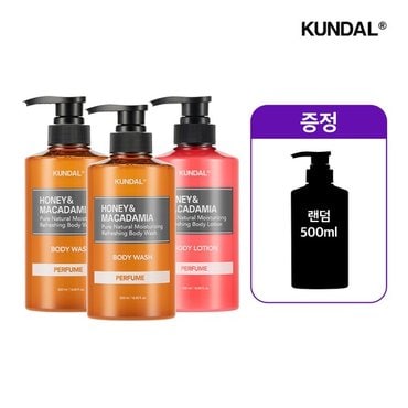 쿤달 [3+1]바디워시 2개+바디로션 1개+500ml 향 랜덤 추가