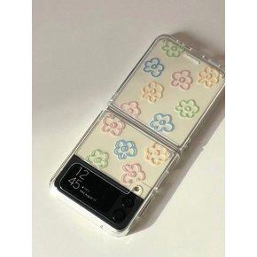 Soft flower Z flip case (jelly/jelly hard case)