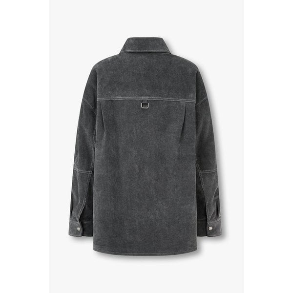 코듀로이 패딩 하프 셔츠 점퍼 7156120100169