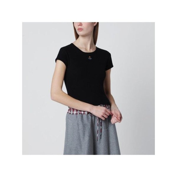 26SS 비비안웨스트우드 베이비 페루 티셔츠 1G010019 J009C N401 BLACK DOM